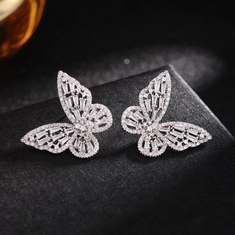 Butterfly Zircon Earrings