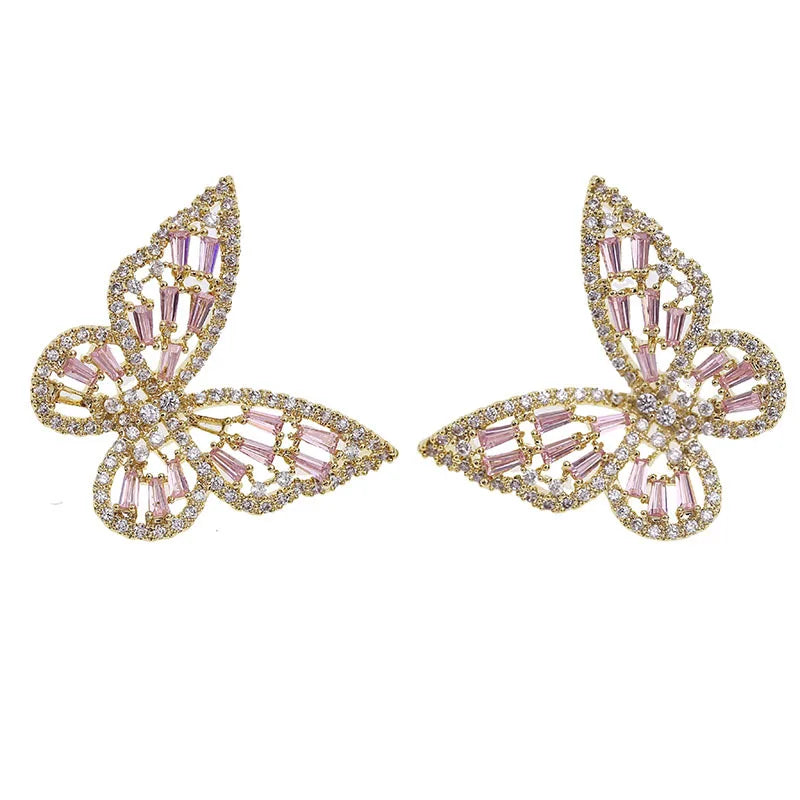 Butterfly Zircon Earrings