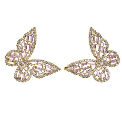 Butterfly Zircon Earrings