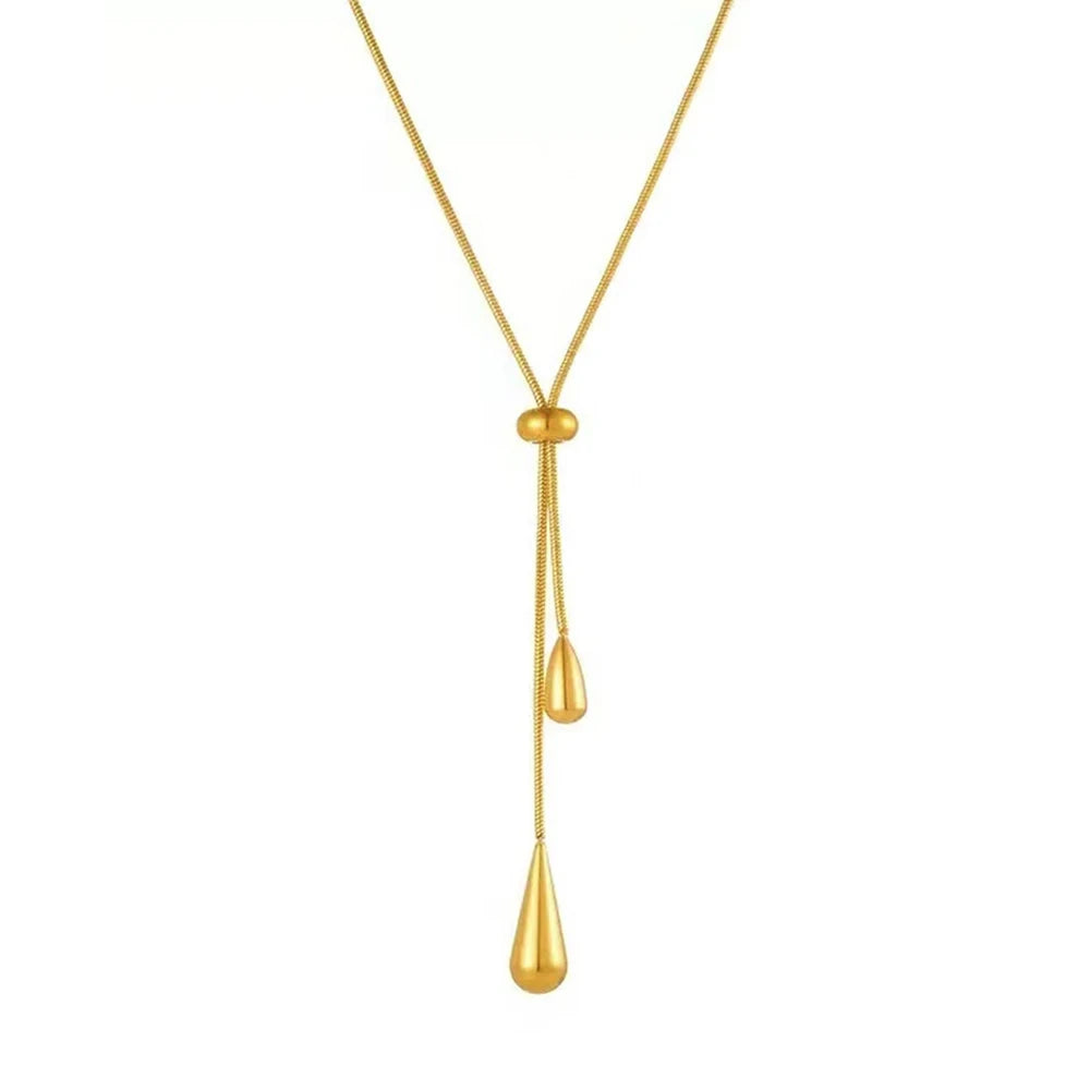 Water Drop Charm Necklace