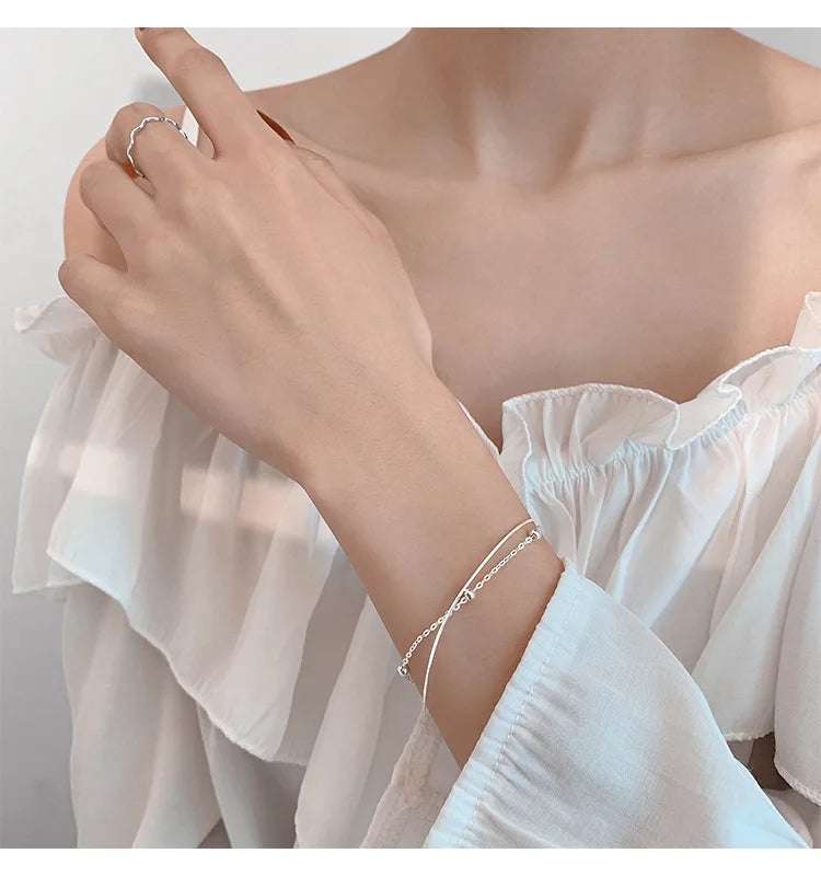 Double Layer Snake Chain Bracelet