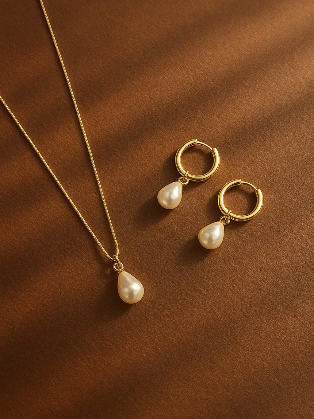 Pearl Drop Jewelry Set