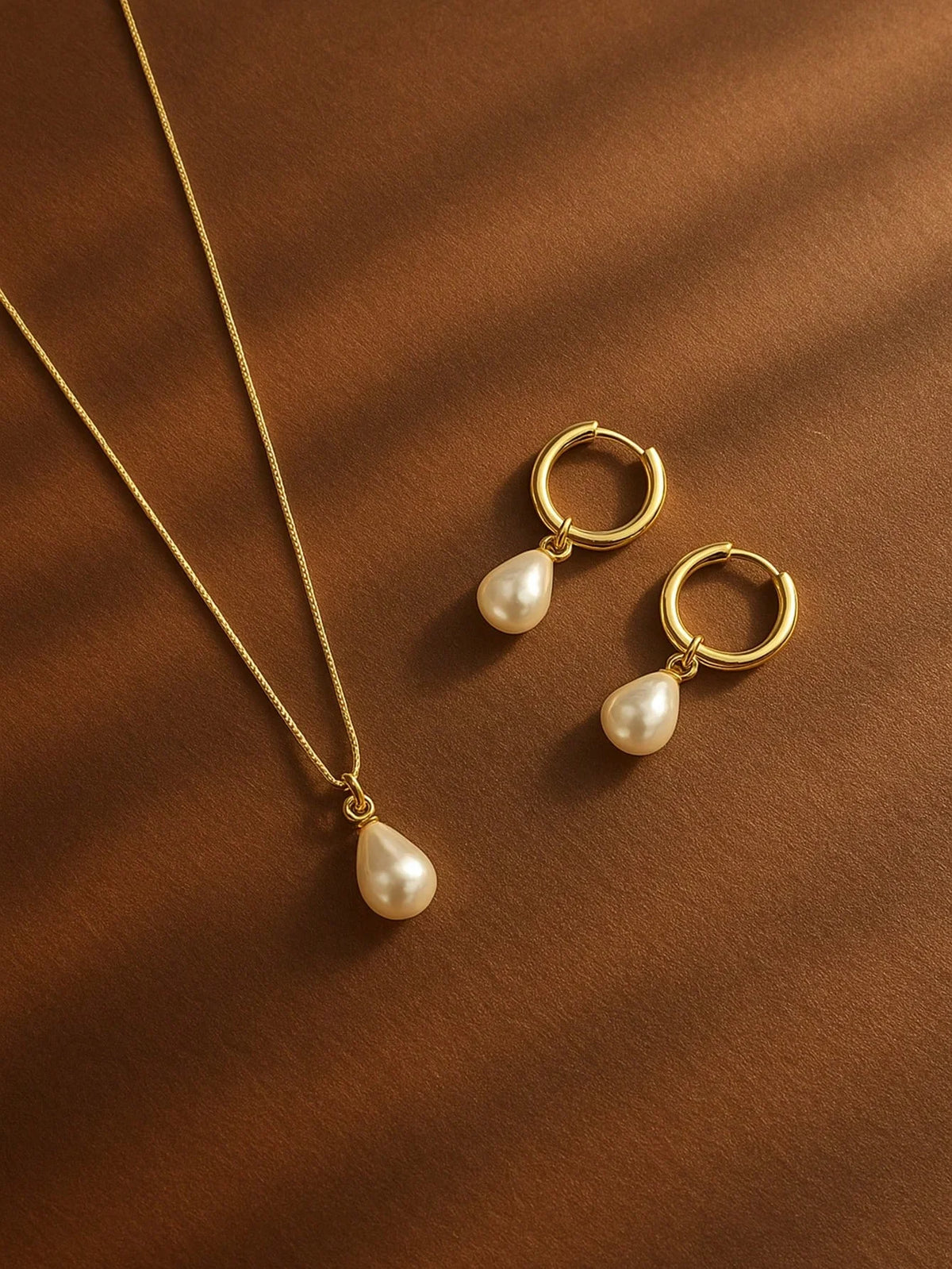 Pearl Drop Jewelry Set