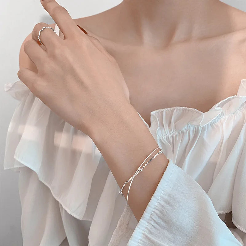 Double Layer Snake Chain Bracelet
