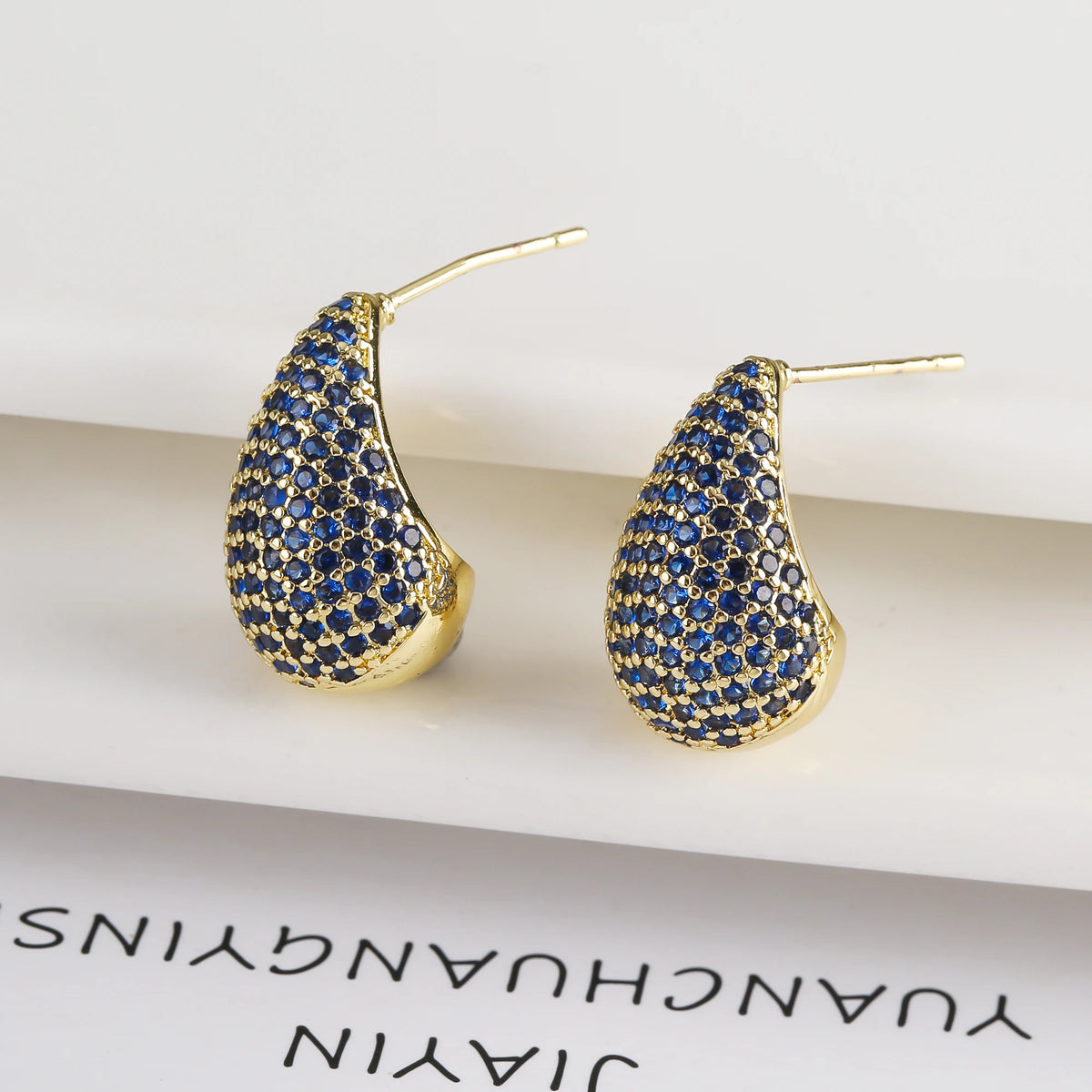 Water Drop Zircon Earrings