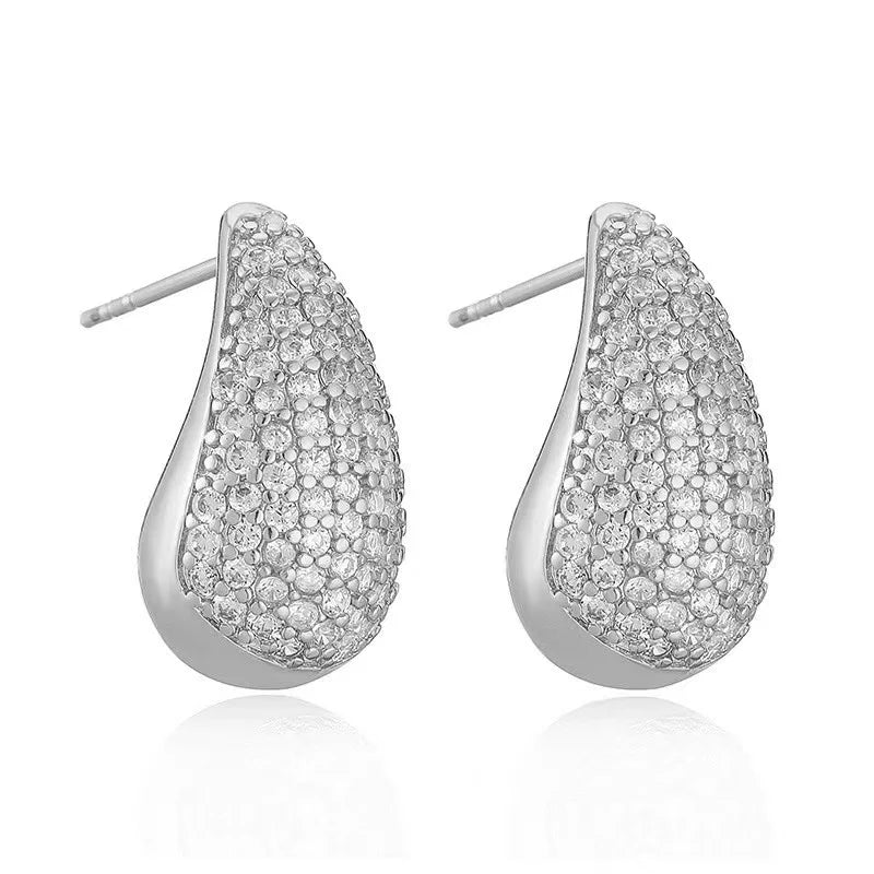 Water Drop Zircon Earrings