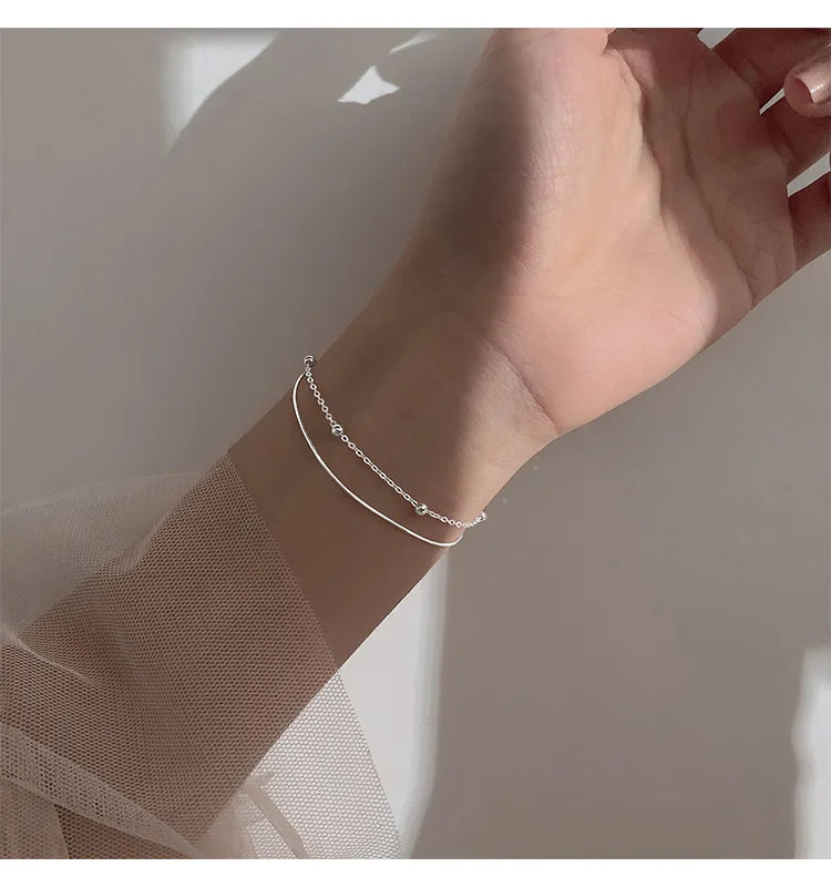 Double Layer Snake Chain Bracelet