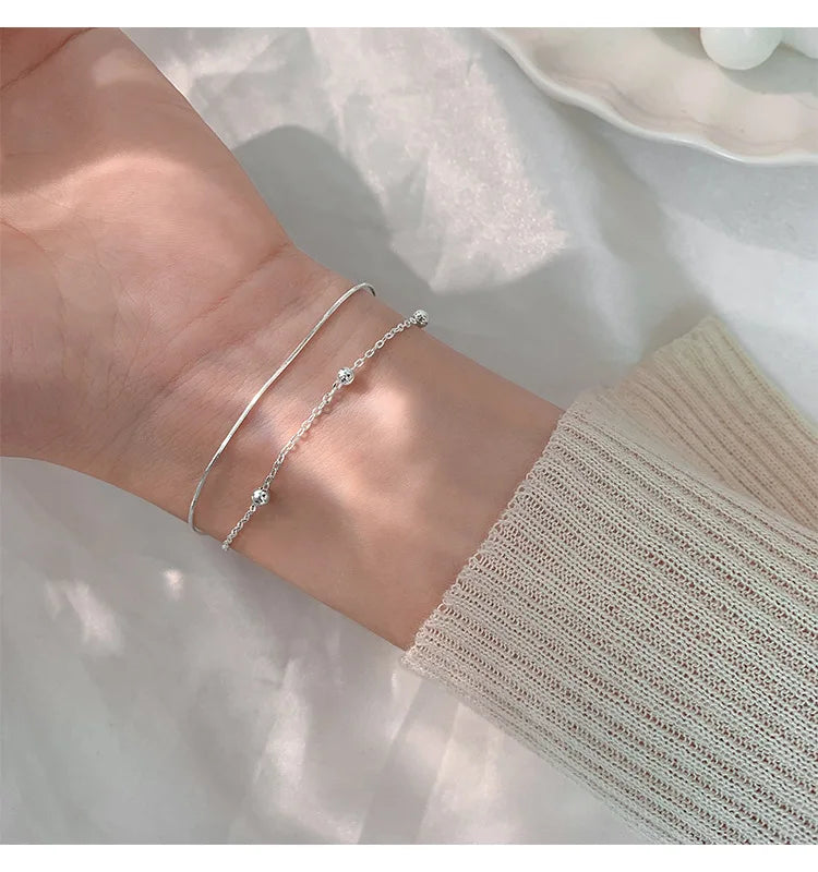 Double Layer Snake Chain Bracelet