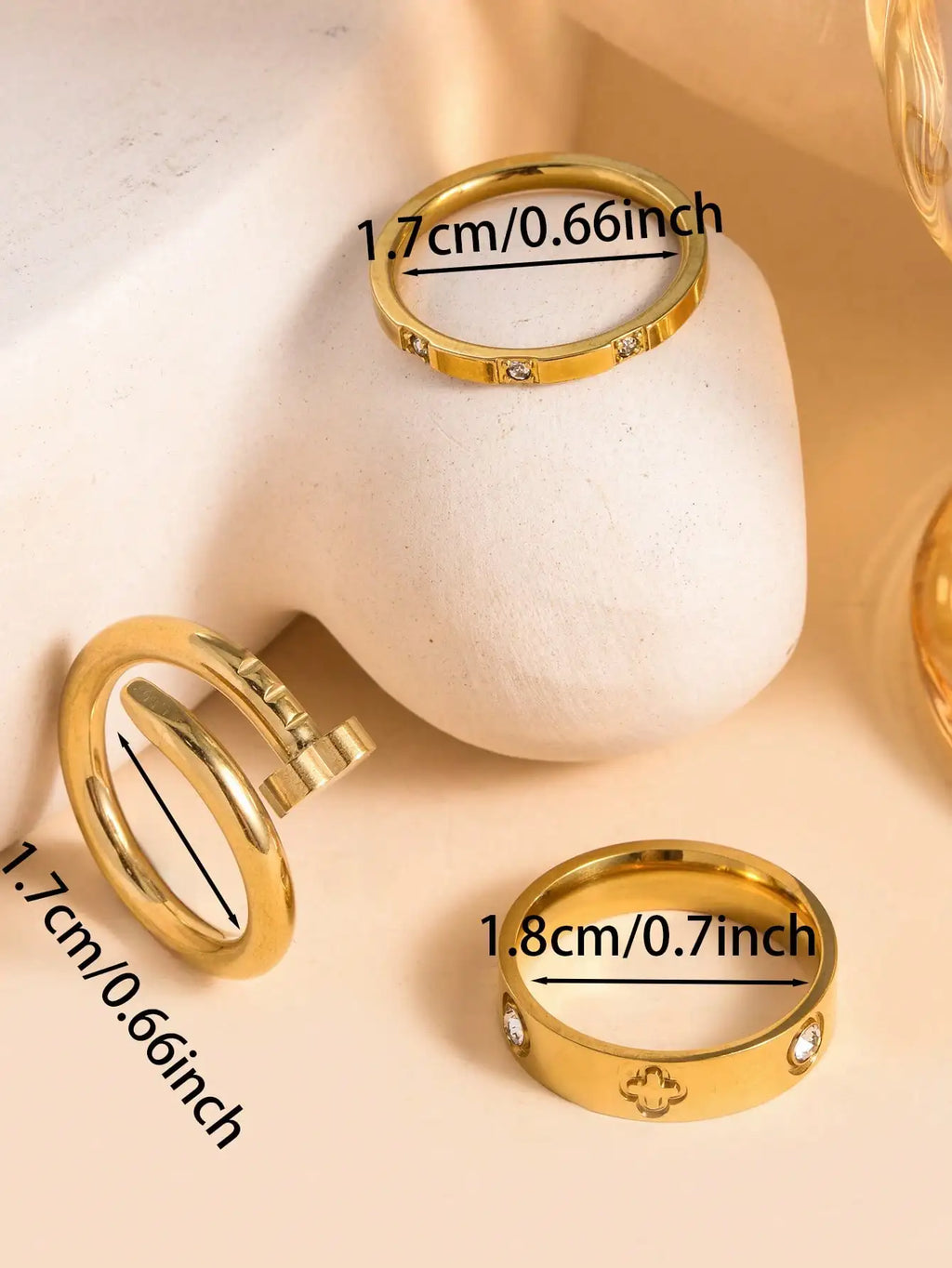 Cubic Zirconia Clover Set