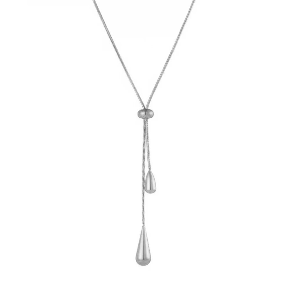 Water Drop Charm Necklace