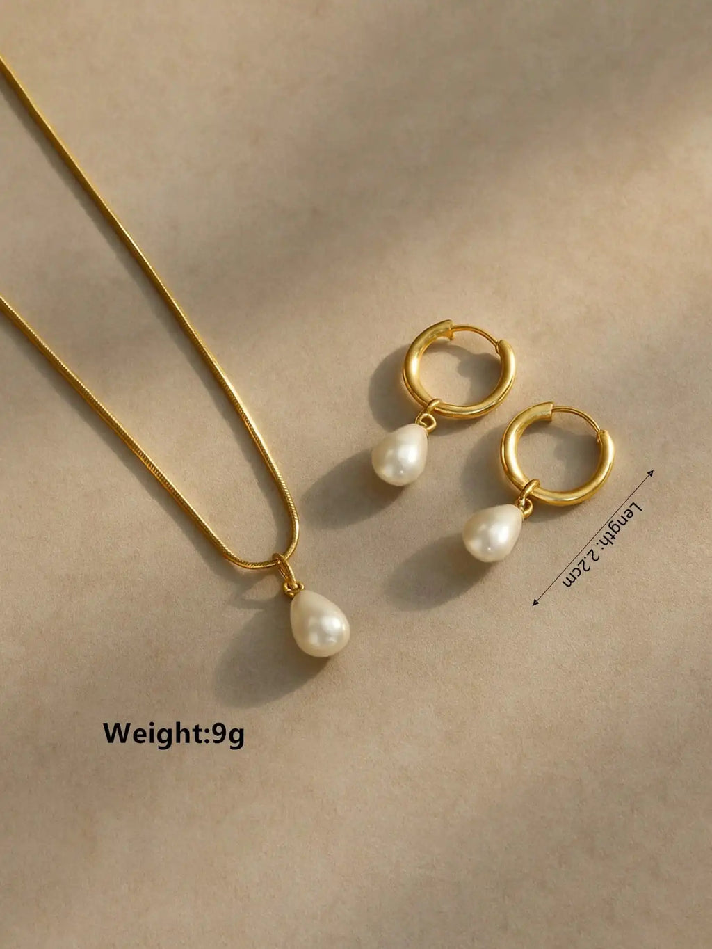 Pearl Drop Jewelry Set