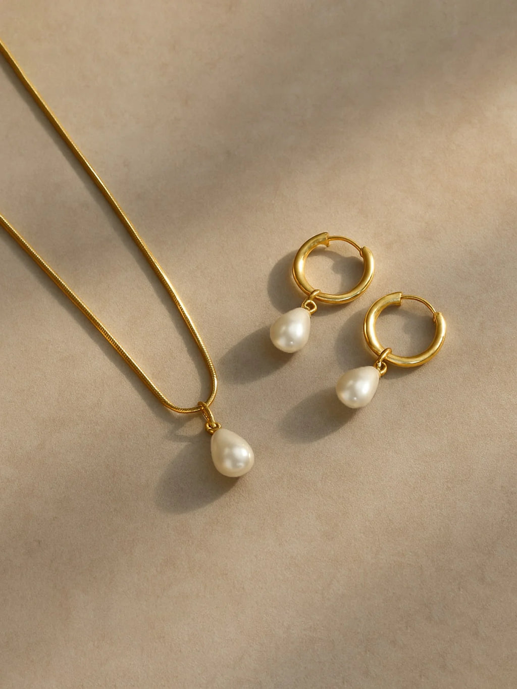 Pearl Drop Jewelry Set