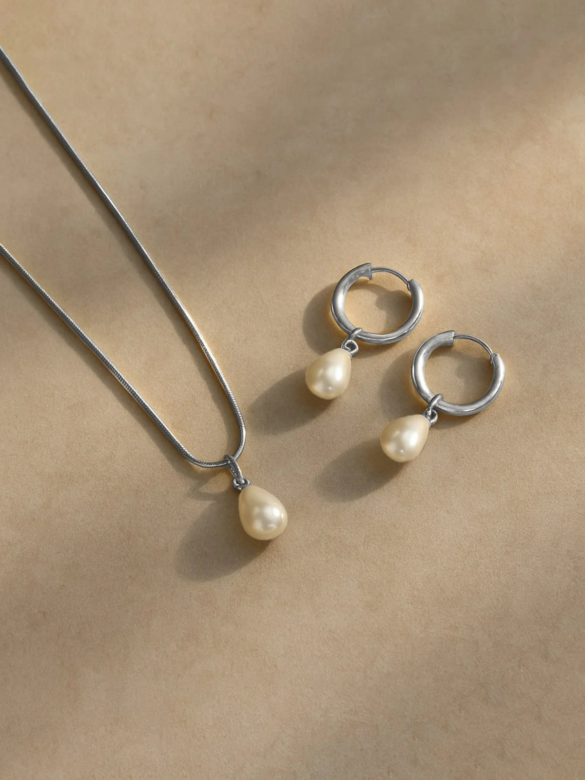 Pearl Drop Jewelry Set