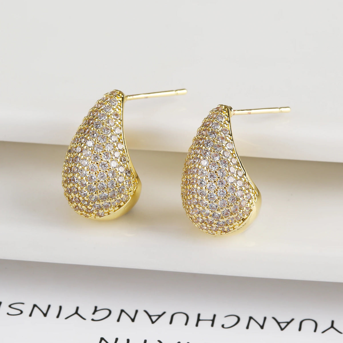 Water Drop Zircon Earrings