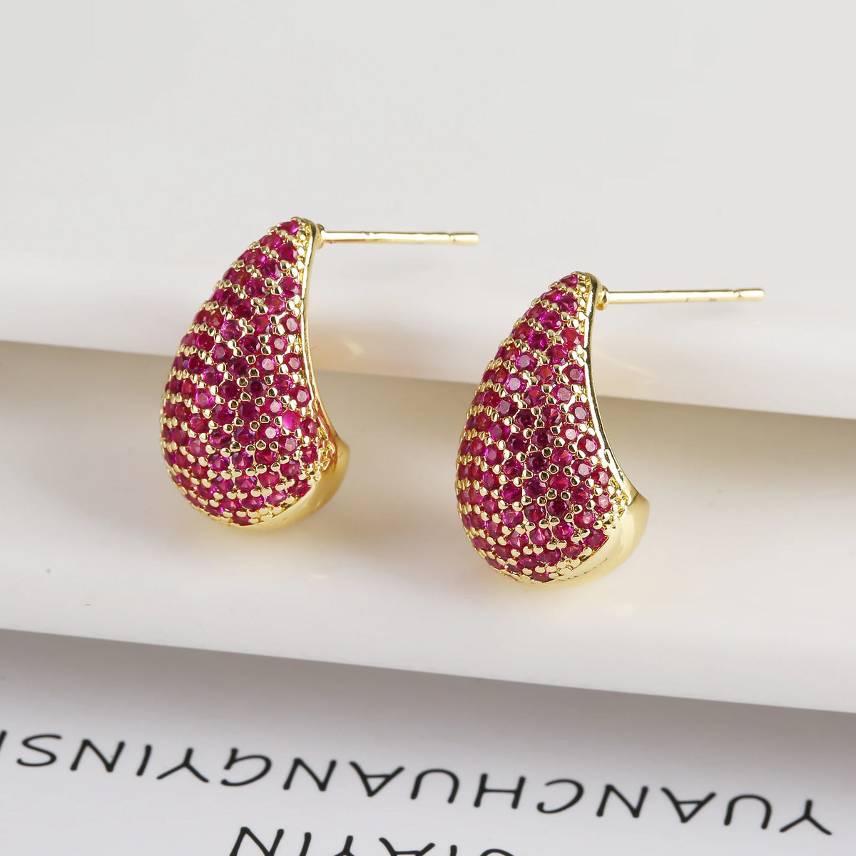 Water Drop Zircon Earrings