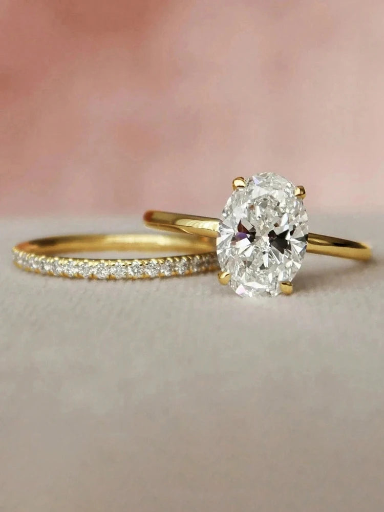 Golden Oval Ring