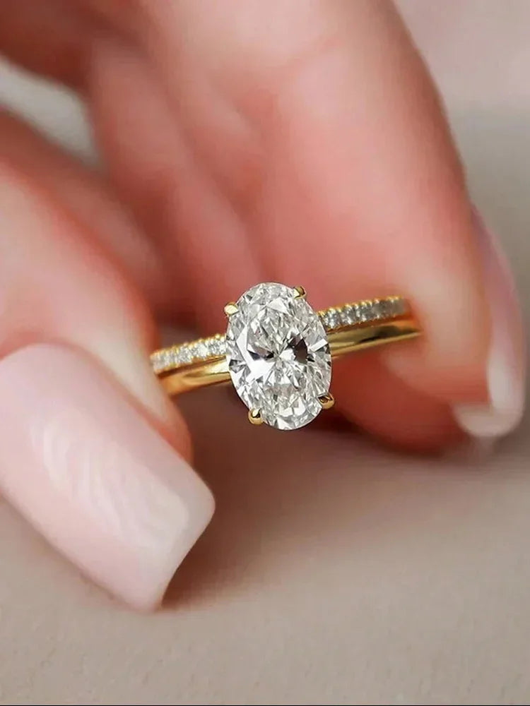 Golden Oval Ring