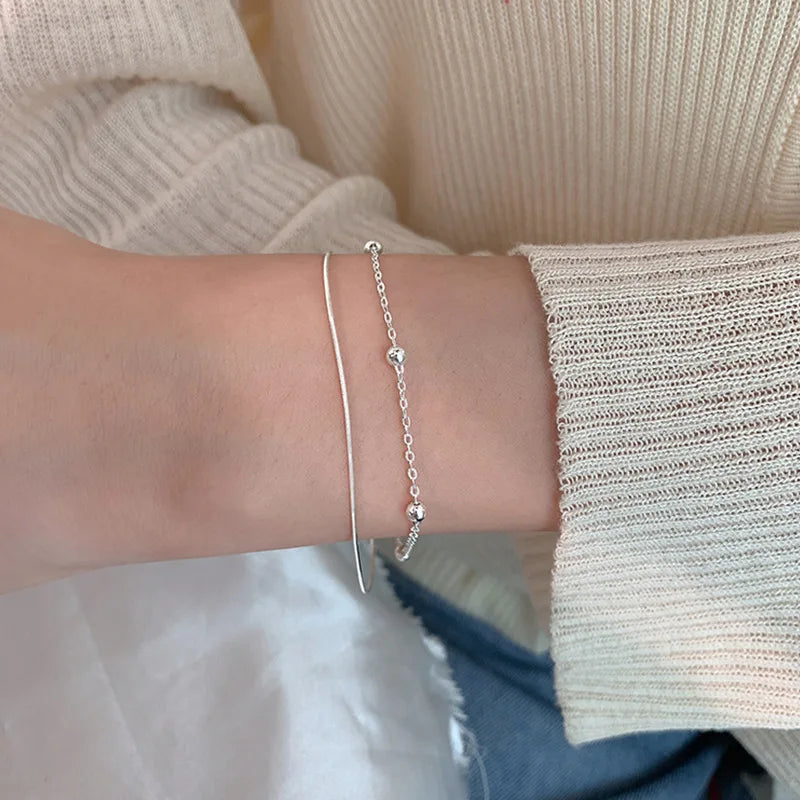 Double Layer Snake Chain Bracelet