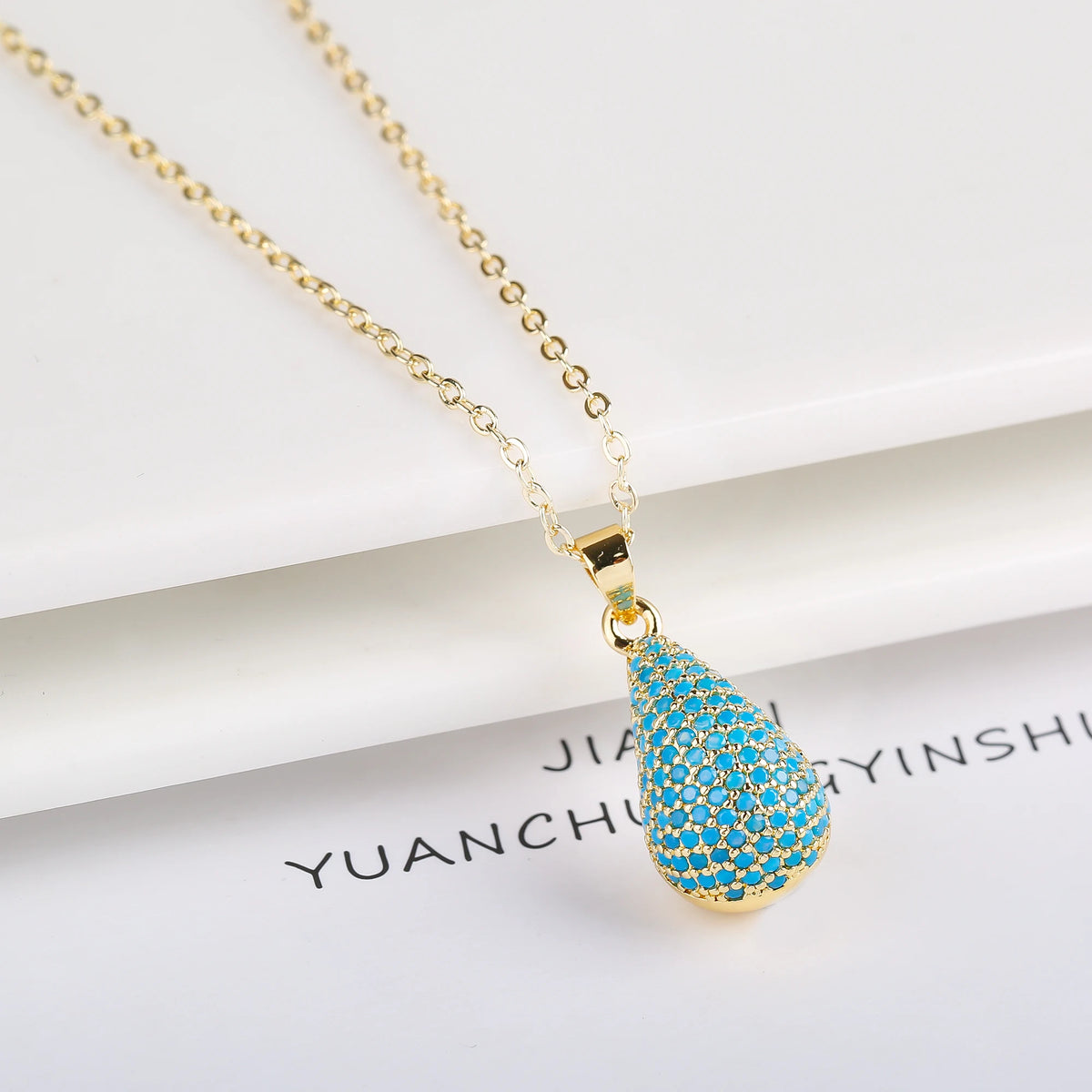 Water Drop Zircon Earrings